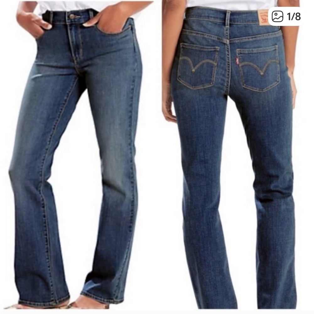 Levi's 515 Bootcut‎ Medium Wash Bootcut Jeans. Size 6L.